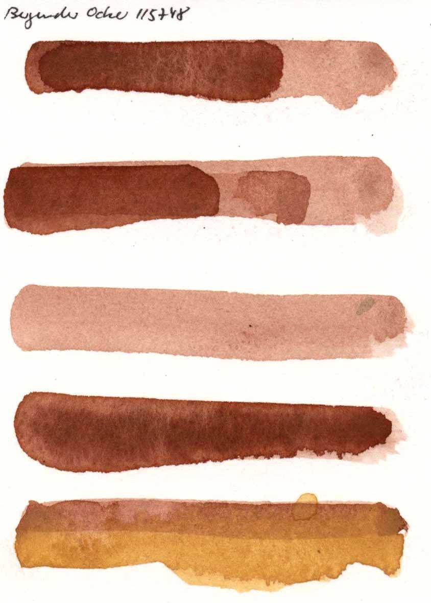 Kremer akvarel - vínová červená okrová, jemný (plast, 3 x 1,8 x 1 cm)
